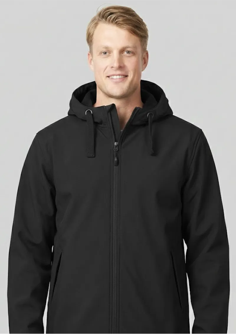 PODIUM ADULTS THREE LAYER HOODED SOFTSHELL JACKET