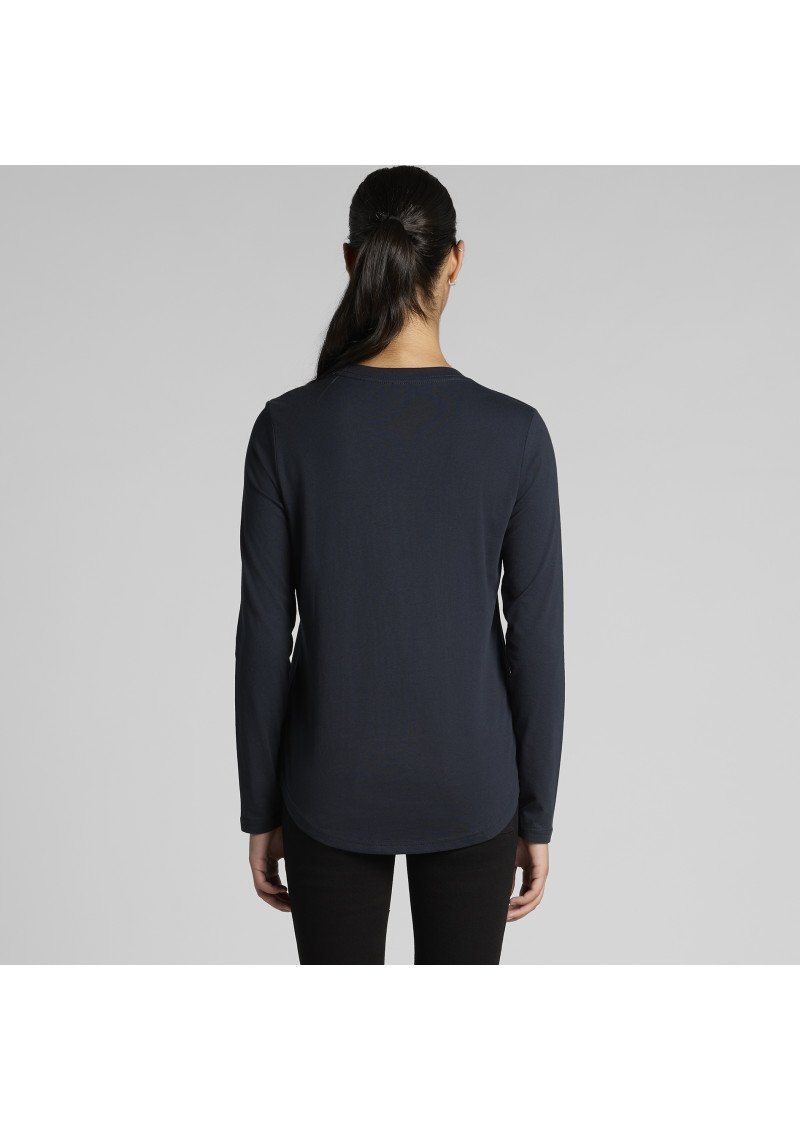 4021-AS Colour Womens Maple Curve L/Slv Tee