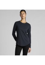 4021-AS Colour Womens Maple Curve L/Slv Tee