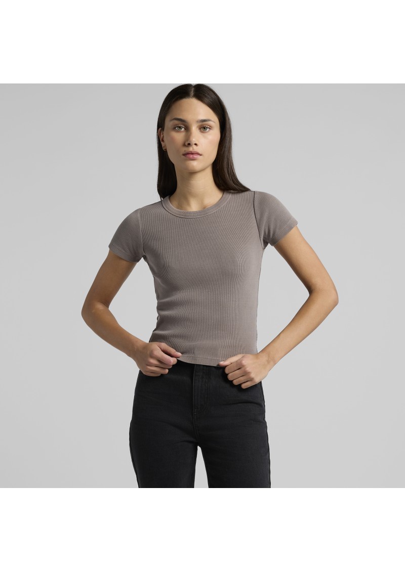 4036 - AS Colour Womens Faded Organic Rib Tee