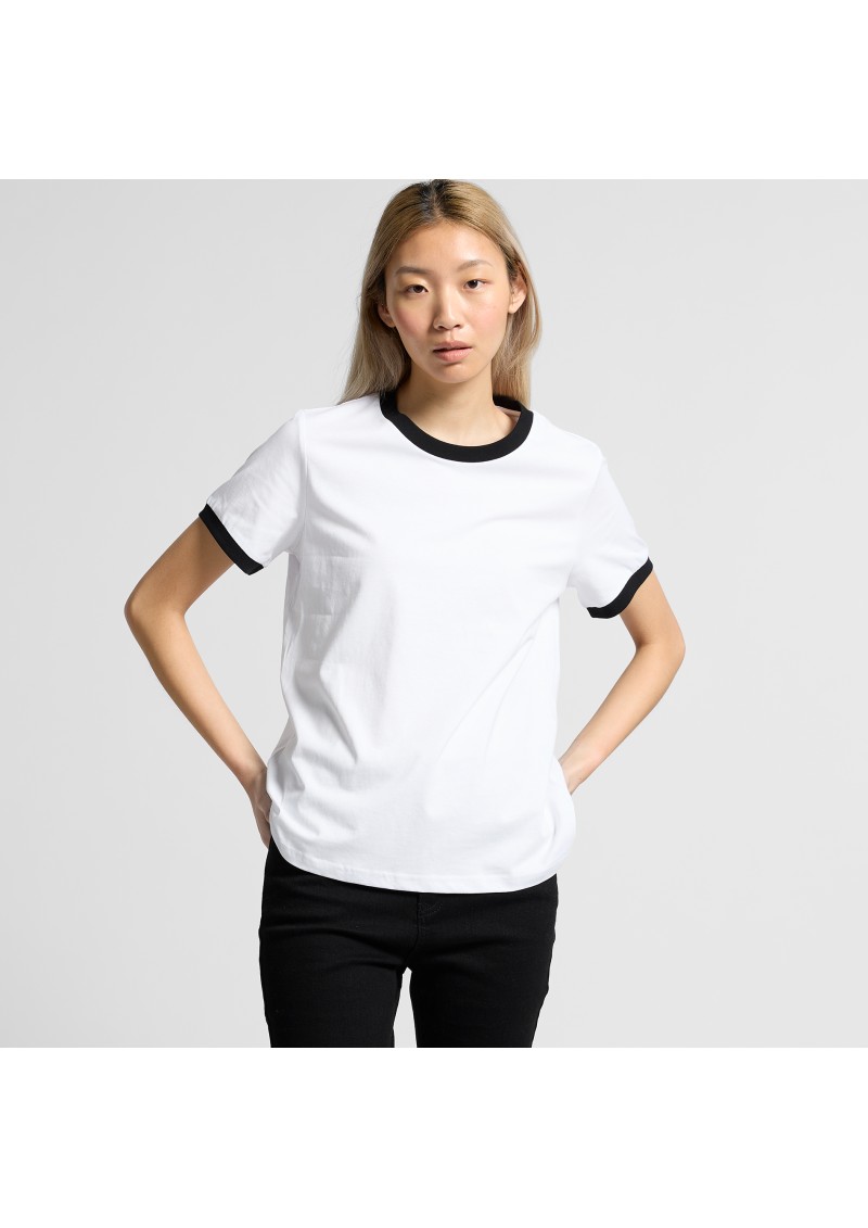 4053 - AS Colour Womens Maple Ringer Tee