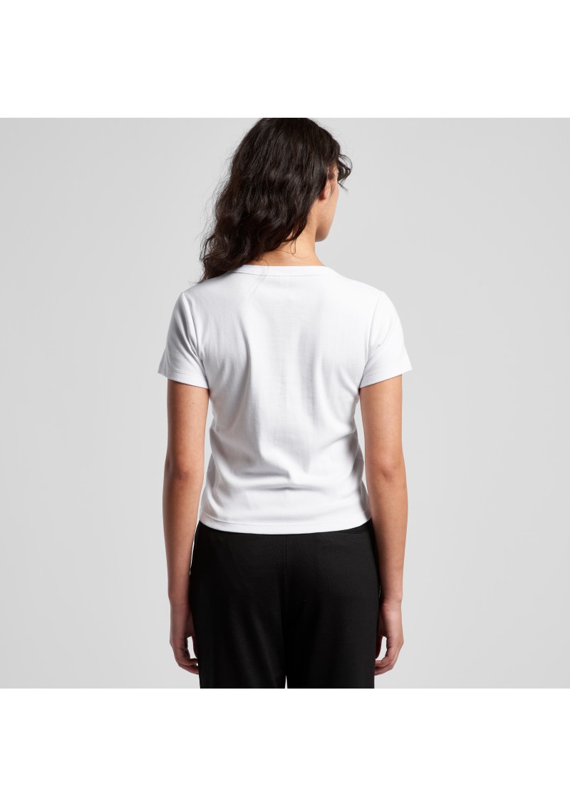 4074-AS Colour Womens Organic Rib Baby Tee
