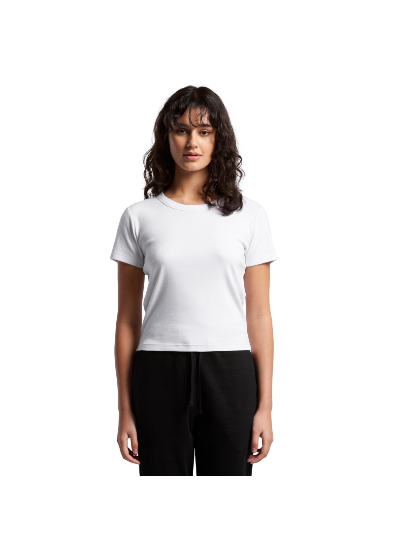 4074-AS Colour Womens Organic Rib Baby Tee