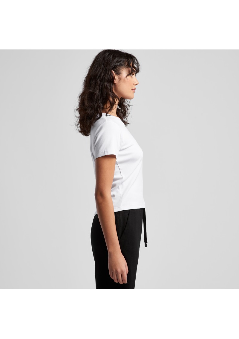 4074-AS Colour Womens Organic Rib Baby Tee