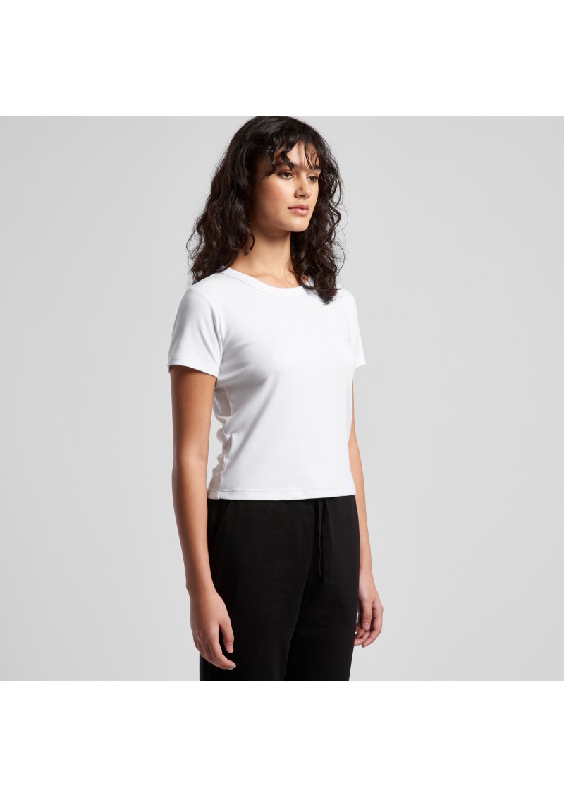 4074-AS Colour Womens Organic Rib Baby Tee