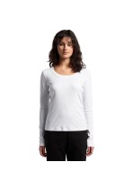 4075-AS Colour Womens Organic Baby Rib L/Slv Tee
