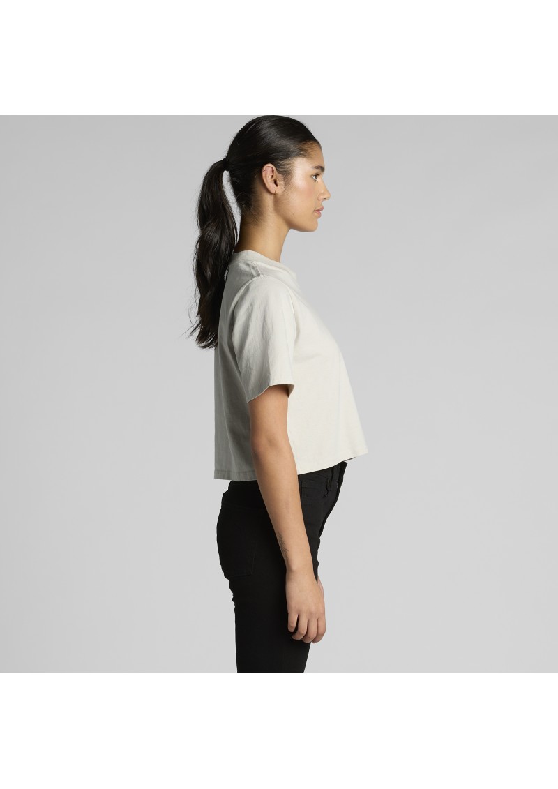 4089-AS Colour Womens Heavy Faded Crop Tee