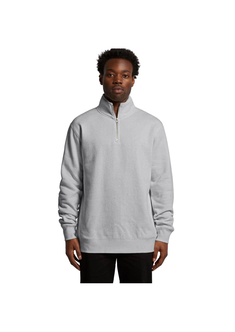 5125-AS Colour Stencil Half Zip Crew
