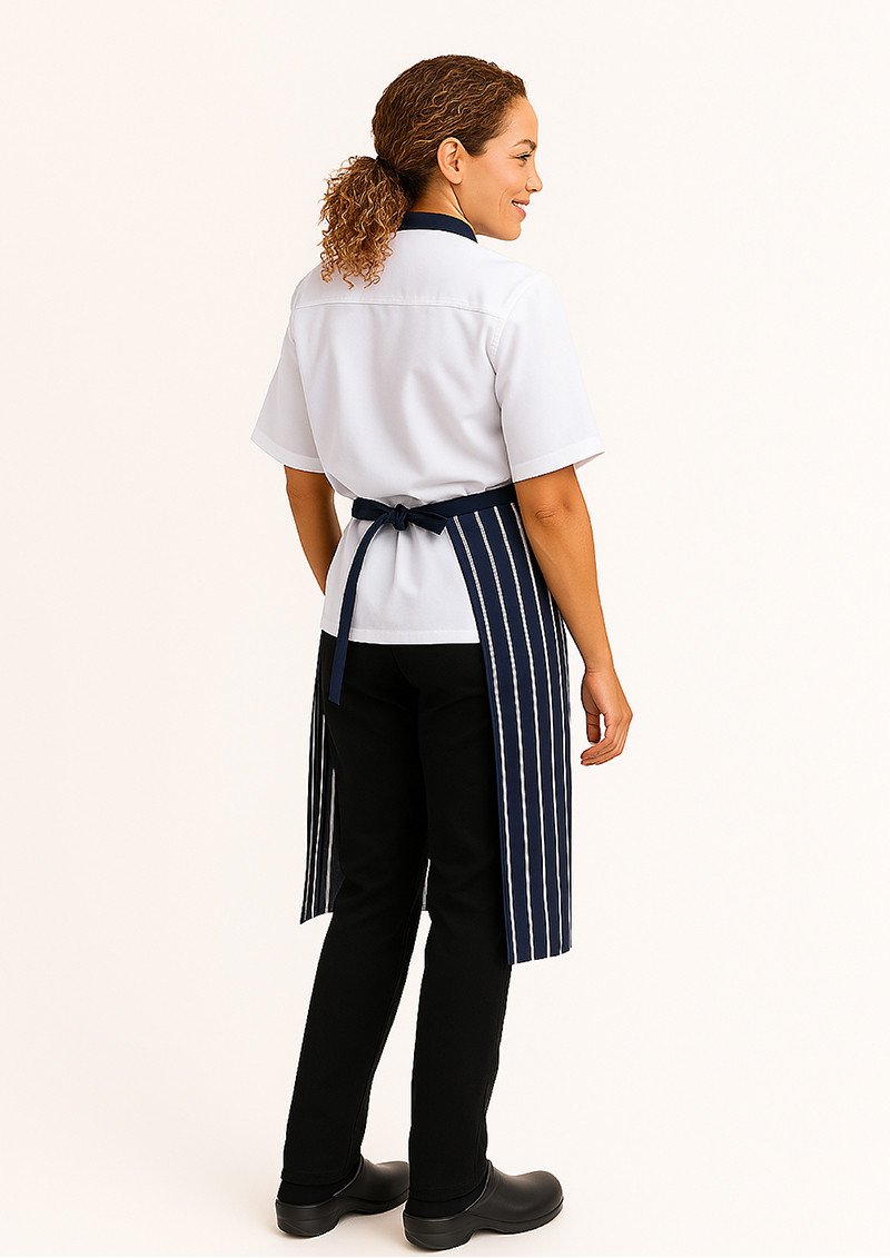 BIB APRON NAVY/WHITE-SMALL