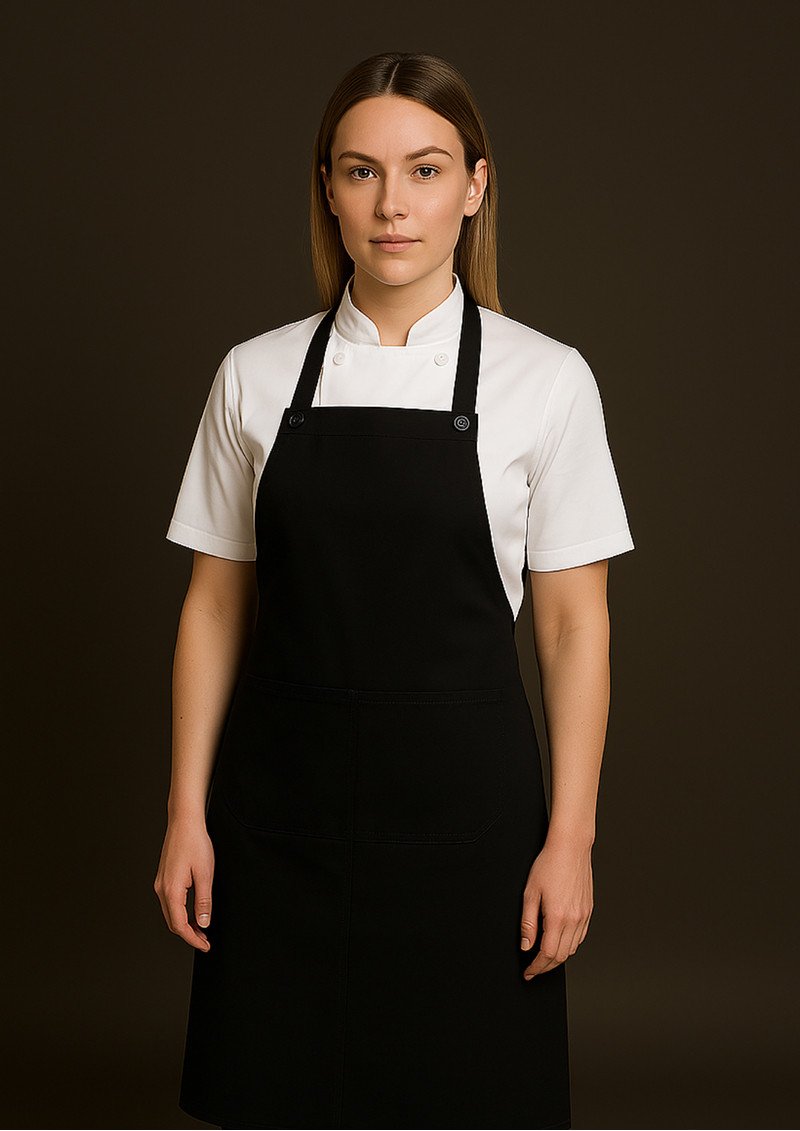 CROSS BACK BIB CANVAS APRON (WITHOUT STRAP)-SMALL