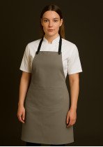 CROSS BACK BIB CANVAS APRON (WITHOUT STRAP)-SMALL CROSS BACK BIB CANVAS APRON (WITHOUT STRAP)-SMALL