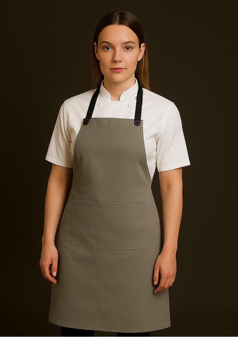 CROSS BACK BIB CANVAS APRON (WITHOUT STRAP)-SMALL