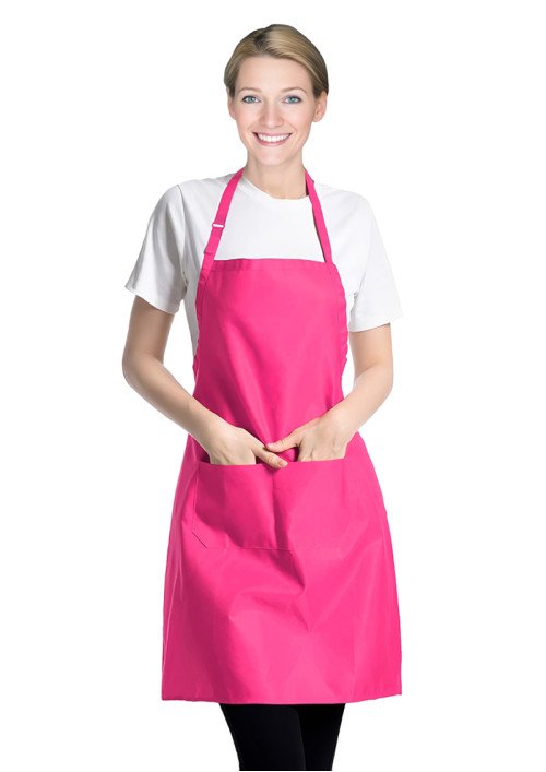 BIB APRON HOT PINK-LARGE