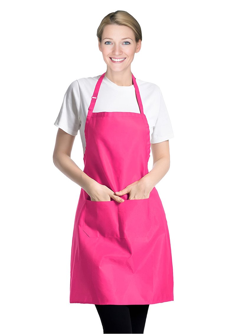BIB APRON HOT PINK-LARGE