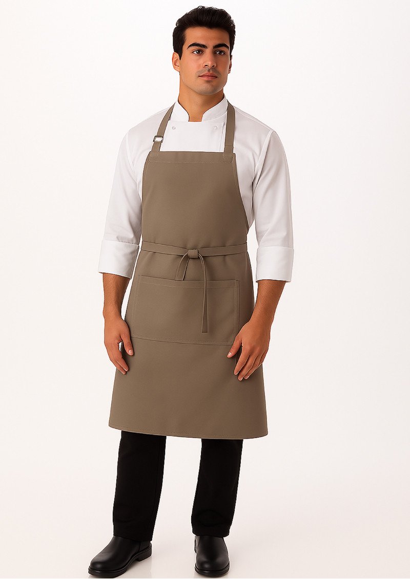 BIB APRON LATTE-LARGE