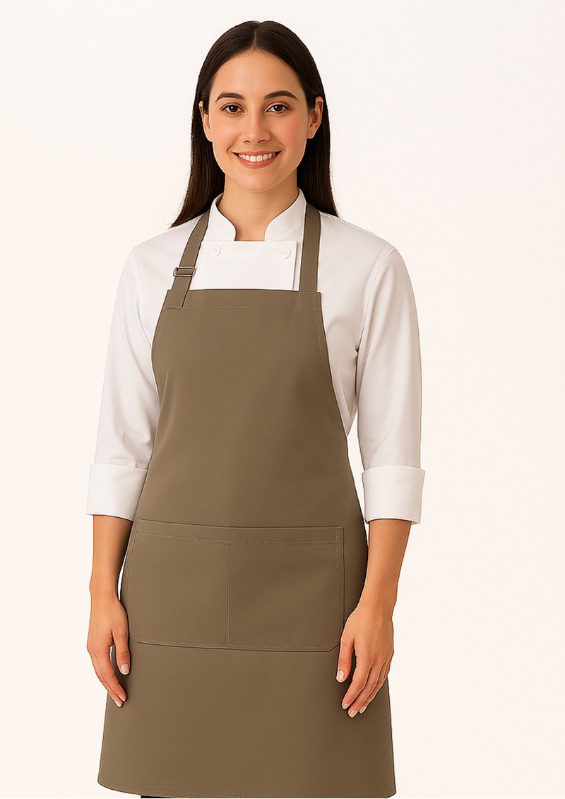BIB APRON LATTE-LARGE