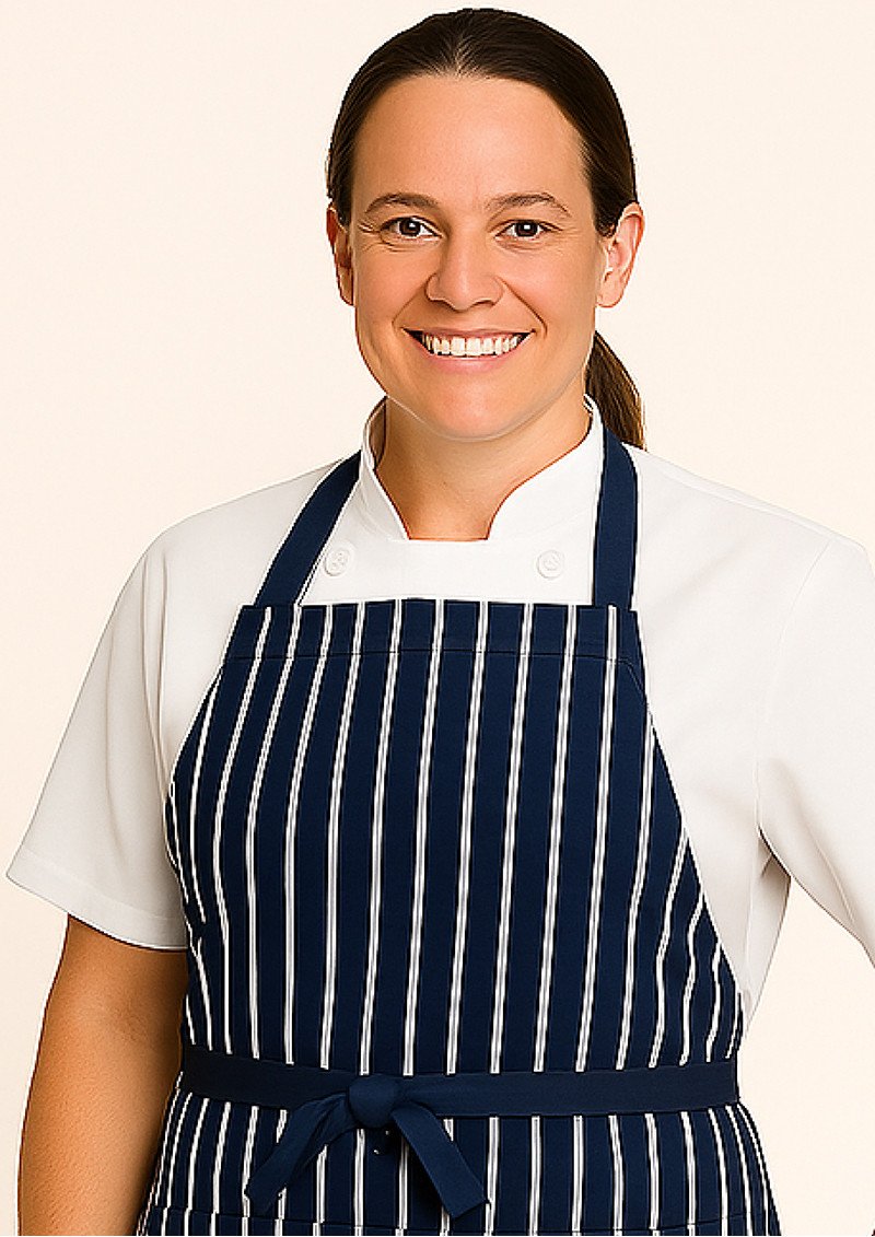 BIB STRIPED APRON