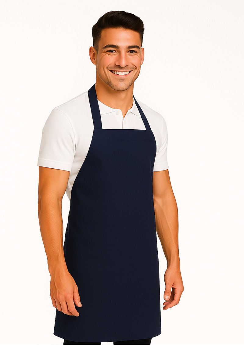 BIB APRON (NO POCKET) BLACK- SMALL