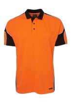 6AP4S - JBs Hi Vis S/Slv Arm Panel Polo