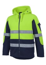 6DLZ - JBs Hi Vis D+N 450G Full Zip Shepherd Hoodie