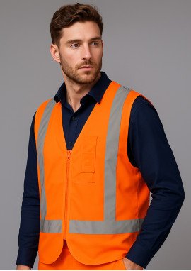 HI VIS ZIP (D+N) TTMC-W VEST