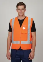 HI VIS ZIP (D+N) TTMC-W VEST