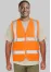 HI VIS (D+N) ZIP SAFETY VEST