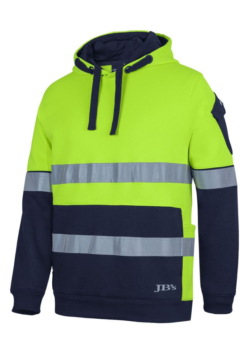 6DNVH - JBs 350G Hi Vis (D+N) Trade Hoodie