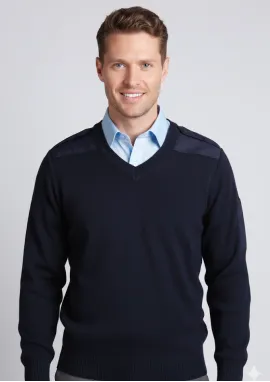 6EJ - JB's Knitted Epaulette Jumper