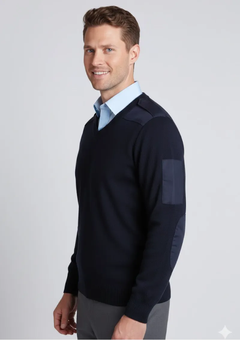 6EJ - JB's Knitted Epaulette Jumper