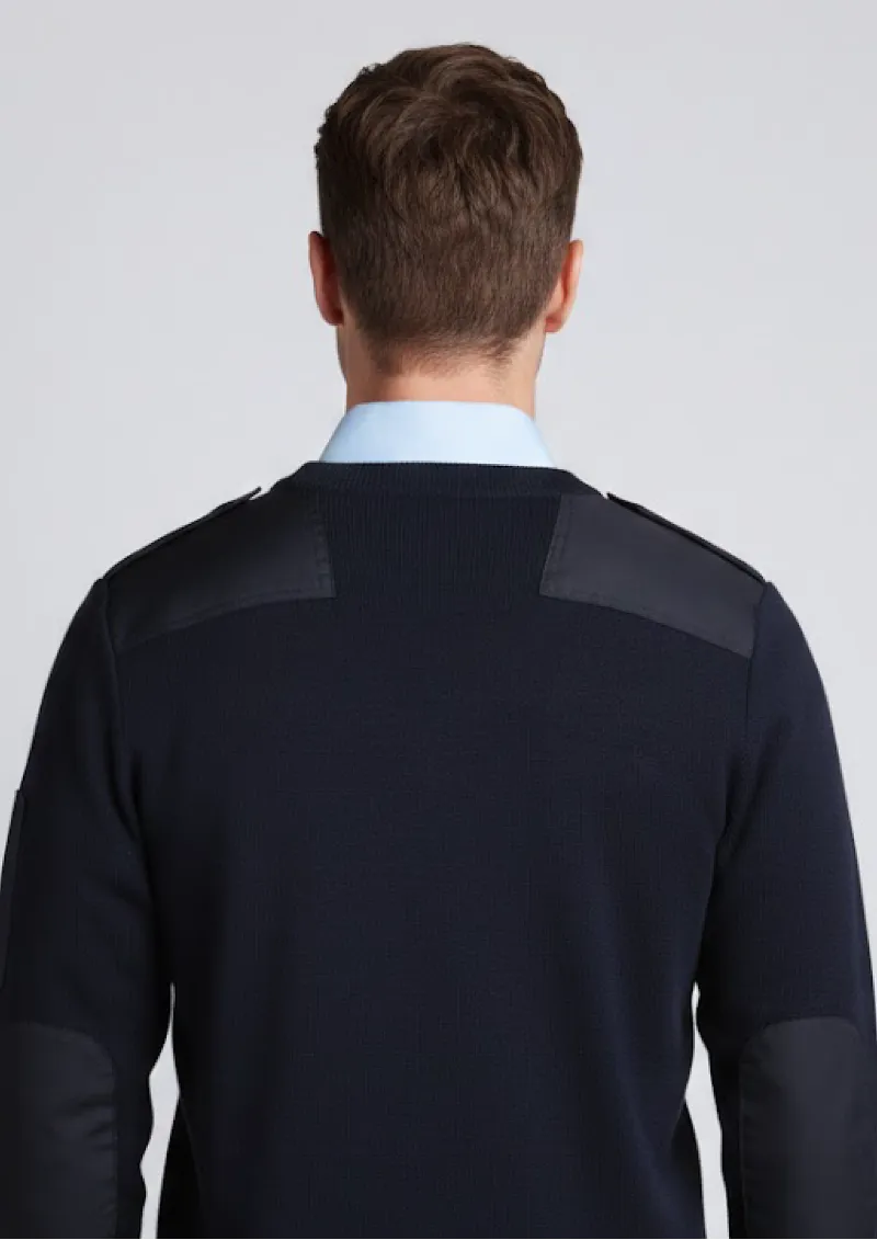 6EJ - JB's Knitted Epaulette Jumper