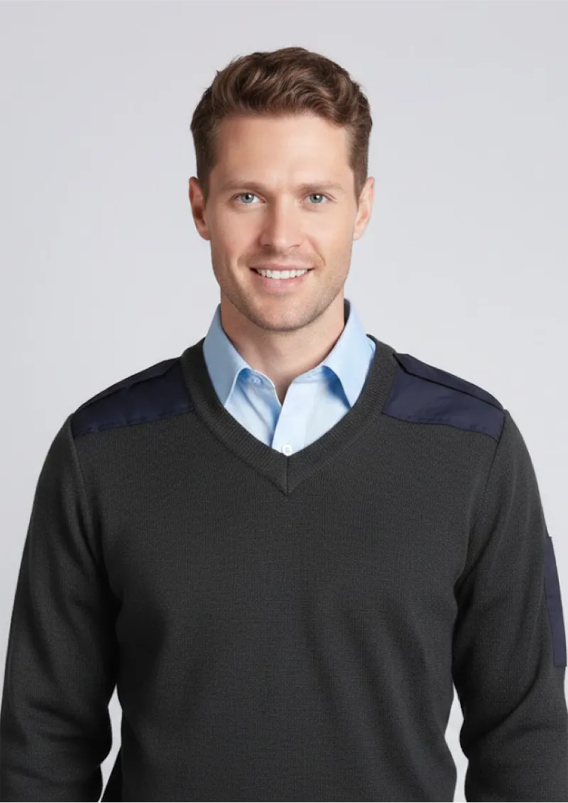 6EJ - JB's Knitted Epaulette Jumper