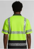 JB's Hi Vis S/S Segmented Tape Polo