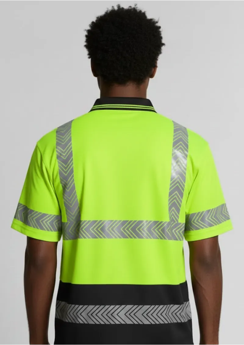 JB's Hi Vis S/S Segmented Tape Polo