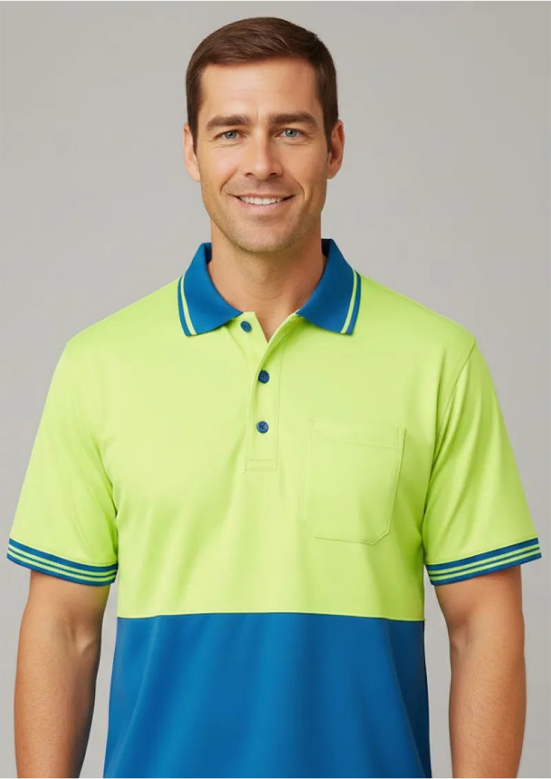 ADULTS HI VIS NON CUFF TRADITIONAL POLO