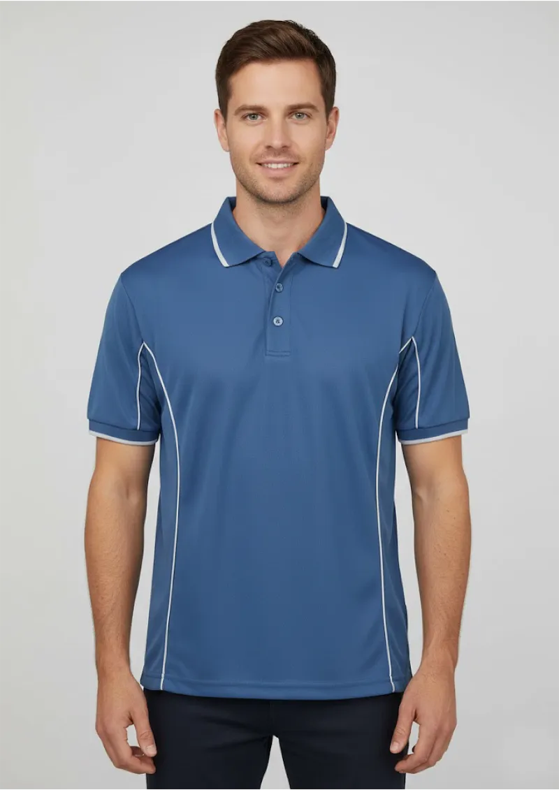 SHORT SLEEVE PIPING POLO