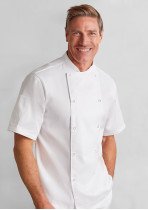 Mens Zest Short Sleeve Chef Jacket