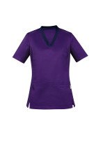 CST043LS-Womens Riley V-Neck Scrub Top