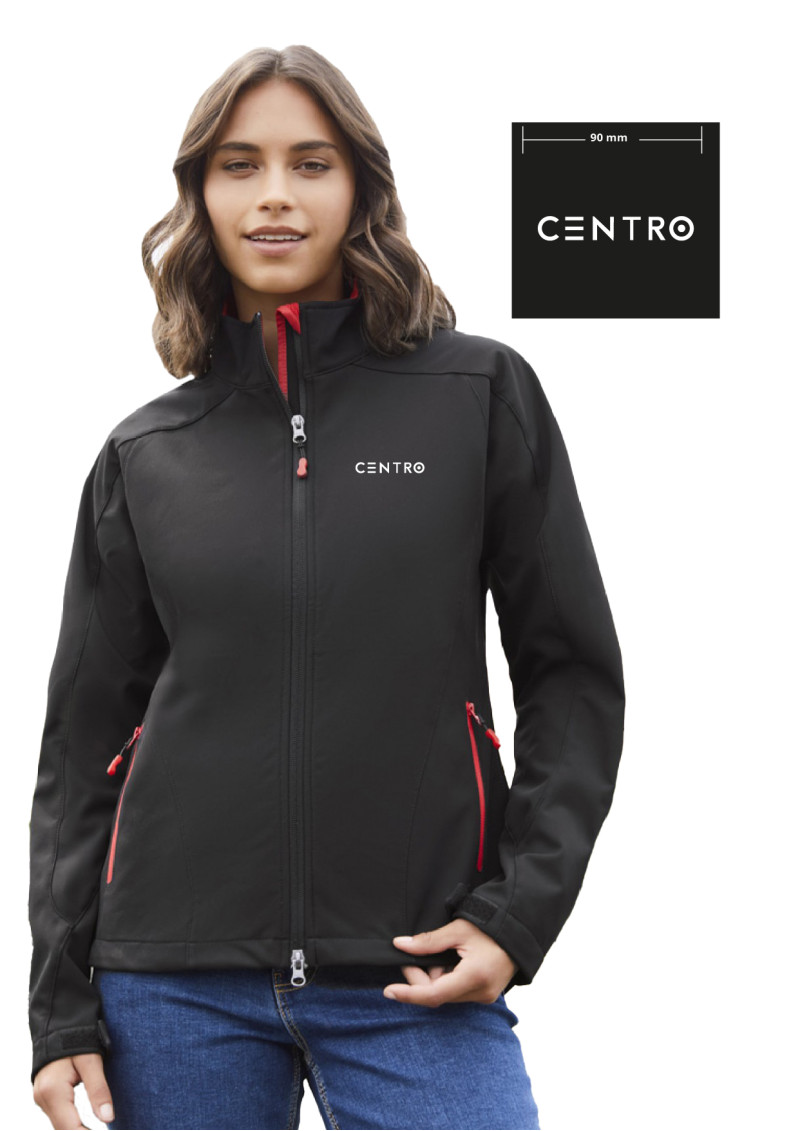 J307L - Ladies Geneva Softshell Jacket with Custom Logo