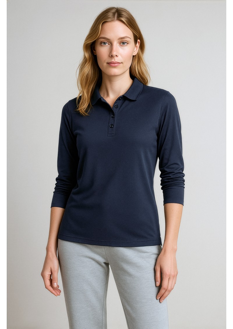 P206LL - Action Womens Long Sleeve Polo