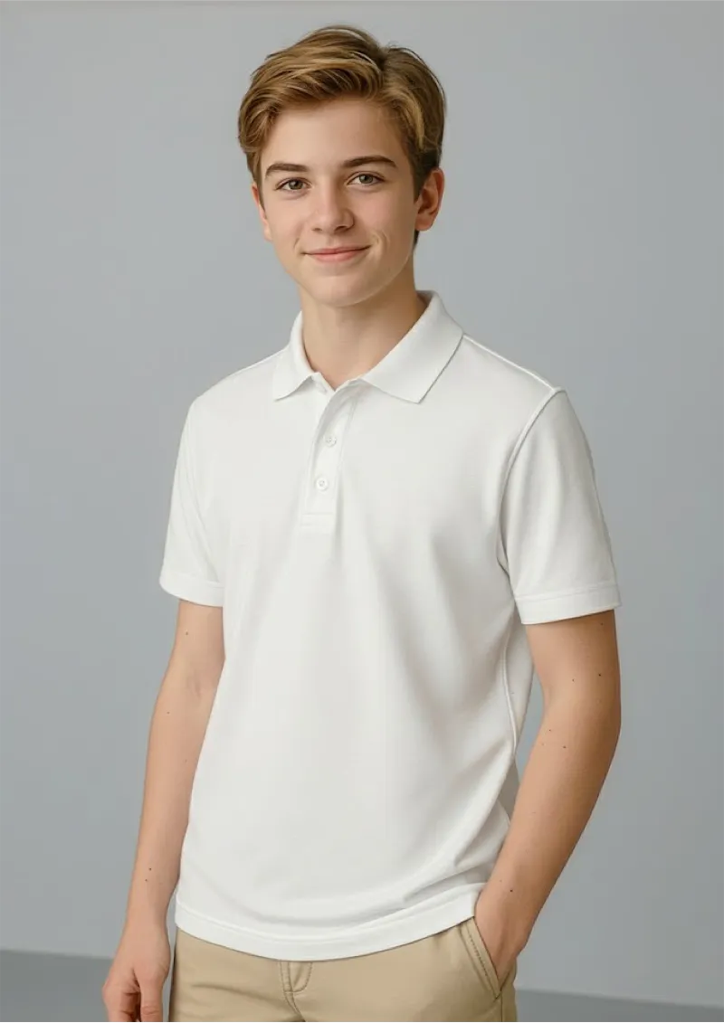 P400KS - Kids Crew Classic Pique Polo