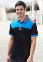 P500MS - Mens Charger Constrast Panels Breathable Polo