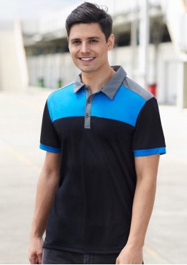 P500MS - Mens Charger Constrast Panels Breathable Polo