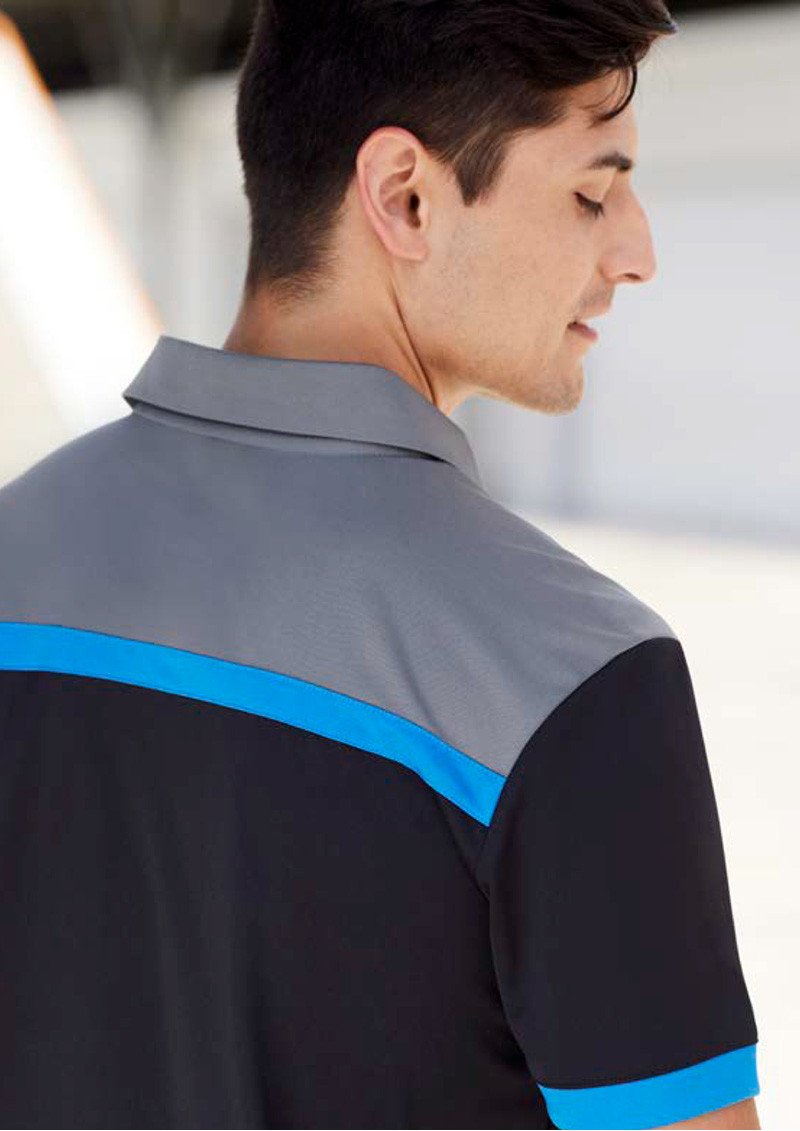 P500MS - Mens Charger Constrast Panels Breathable Polo
