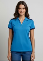 P705LS - Ladies Rival Bold-Contrast Breathable Micro-Dry Polo