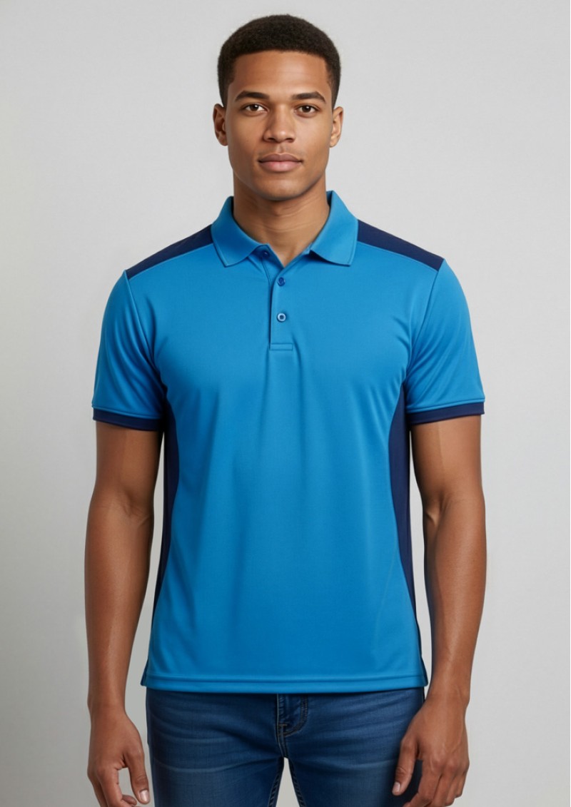 P705MS - Mens Rival Bold Contrast BIZCOOL Breathable Polo
