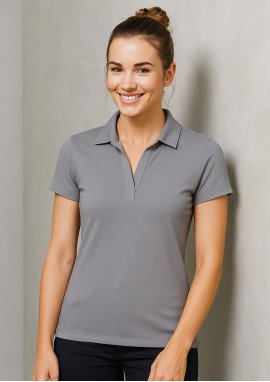 P706LS- Ladies Profile Luxury Texture Cotton-Rich Polo