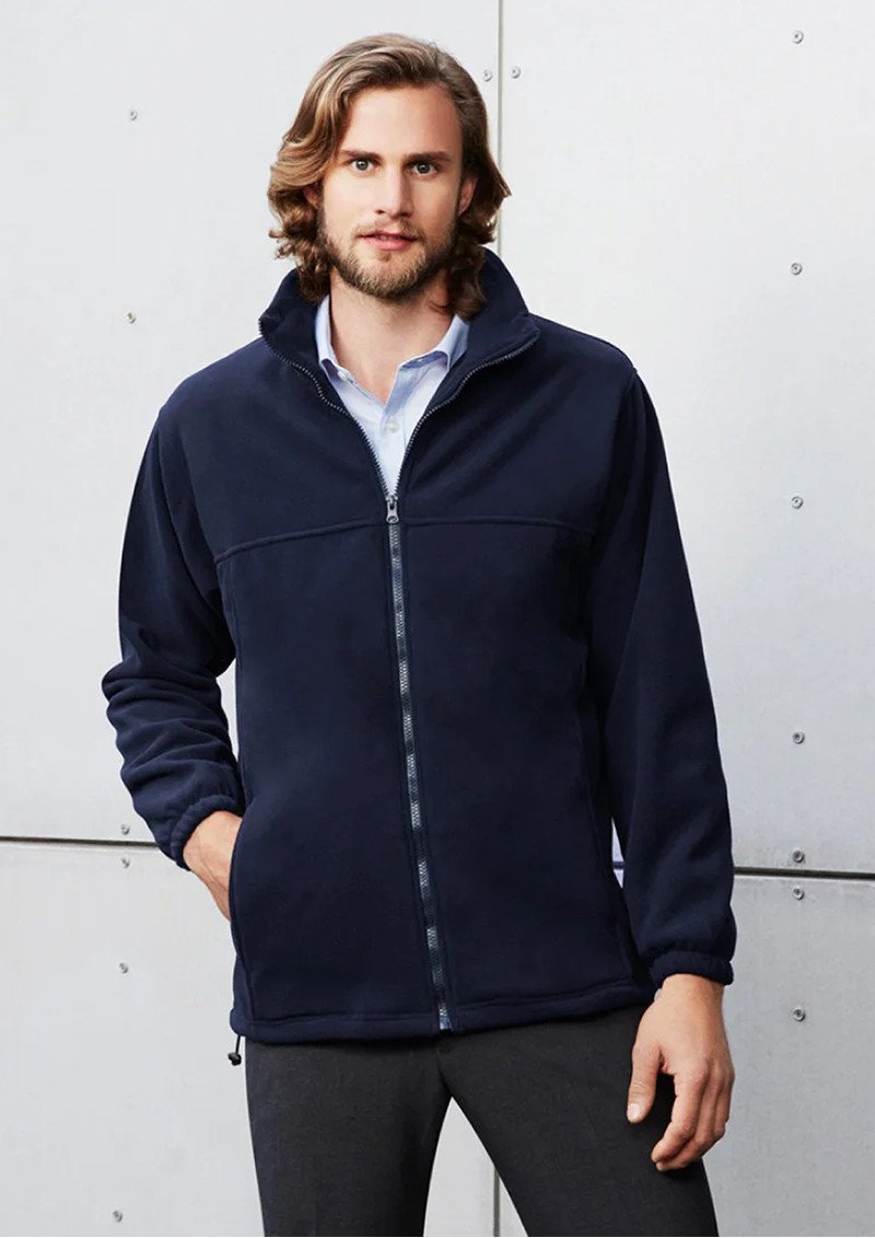 PF630 - Mens Plain Micro Fleece Zip-Up Jacket