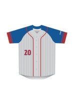 Baseball Jersey Full Button Adults