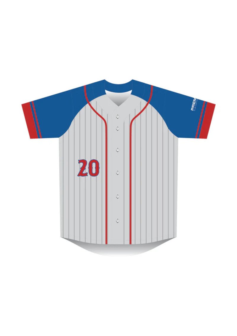 Baseball Jersey Full Button Adults